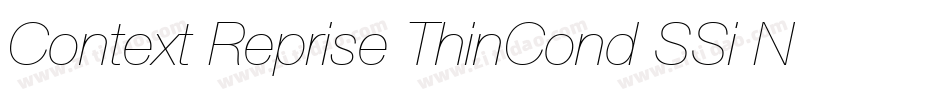 Context Reprise ThinCond SSi Normal字体转换